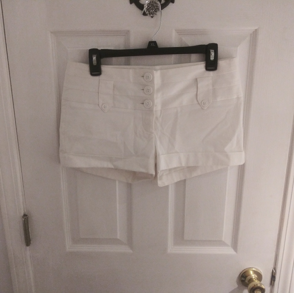 Charlotte Russe Y2k White Stretchy Shorts